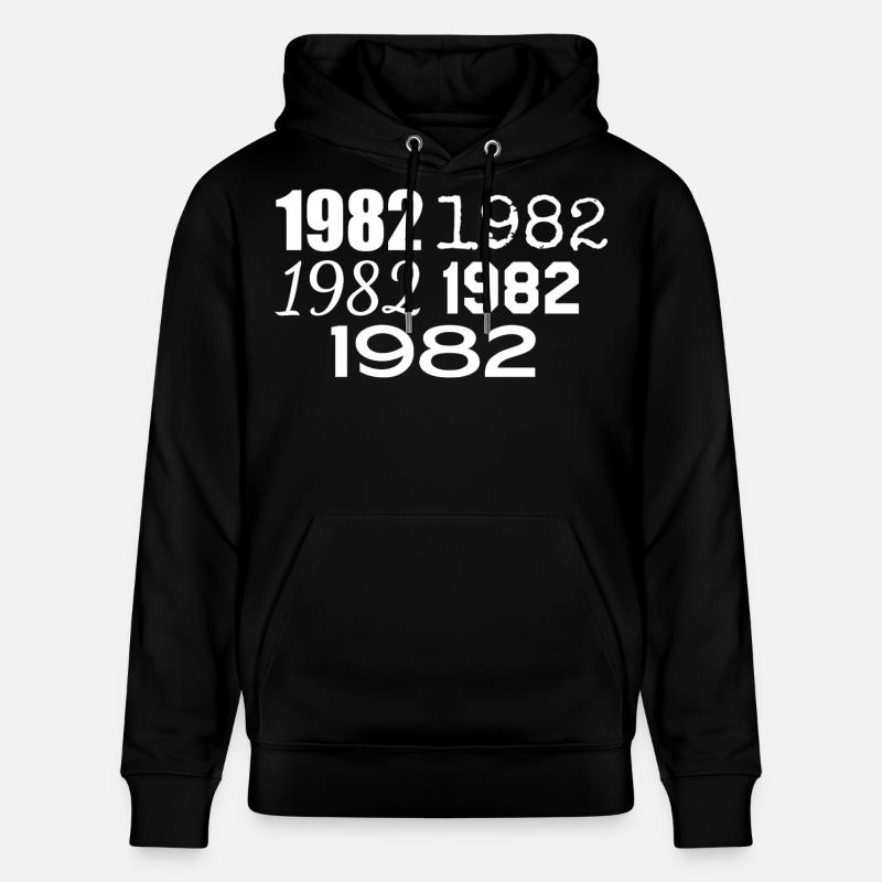 1982 - Sweat à capuche bio CRUISER Stanley/Stella Unisexe - noir