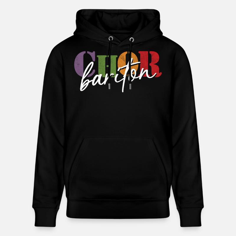 Baryton de chœur - Sweat à capuche bio CRUISER Stanley/Stella Unisexe - noir