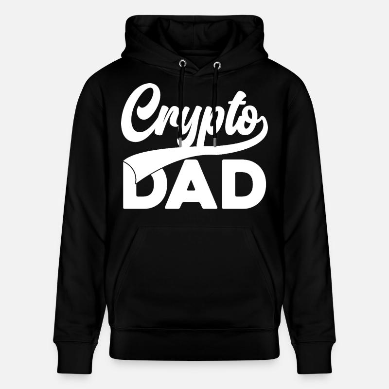 Crypto Dad Script Logo - Sweat à capuche bio CRUISER Stanley/Stella Unisexe - noir