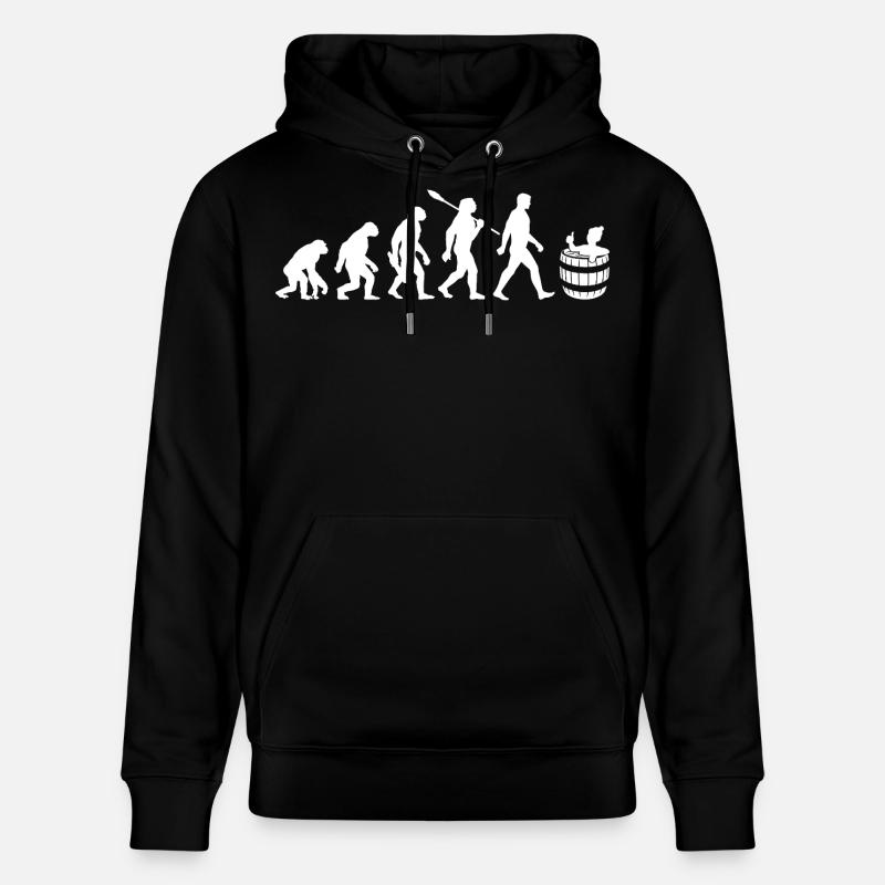 Evolution - Eisbader - Winterbaden - Eisbaden - Stanley/Stella Unisex Bio-Hoodie CRUISER  - Schwarz