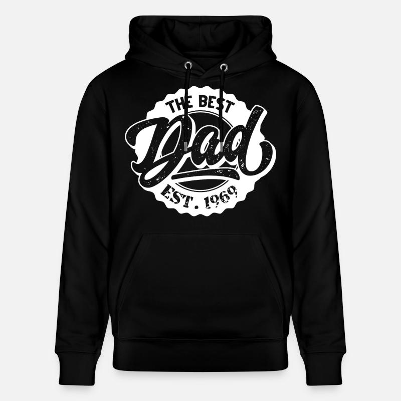 Le Meilleur Papa EST 1969 - Sweat à capuche bio CRUISER Stanley/Stella Unisexe - noir
