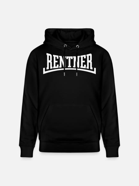 Retirees (Pension/Retirement/Concave/White) - Stanley/Stella CRUISER Unisex Organic Hoodie - black