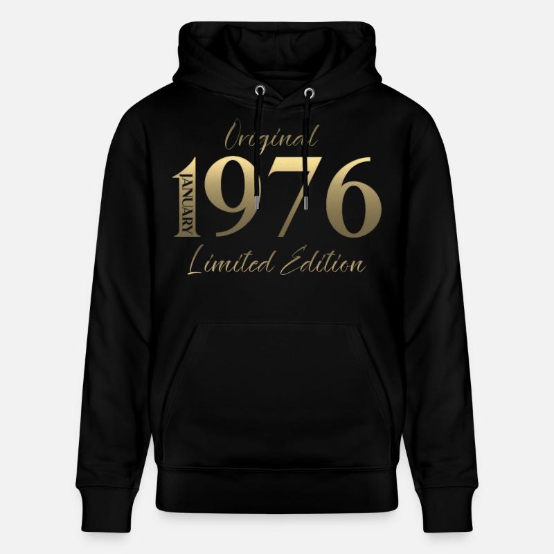 50e anniversaire Original janvier 1976 - Sweat à capuche bio CRUISER Stanley/Stella Unisexe - noir