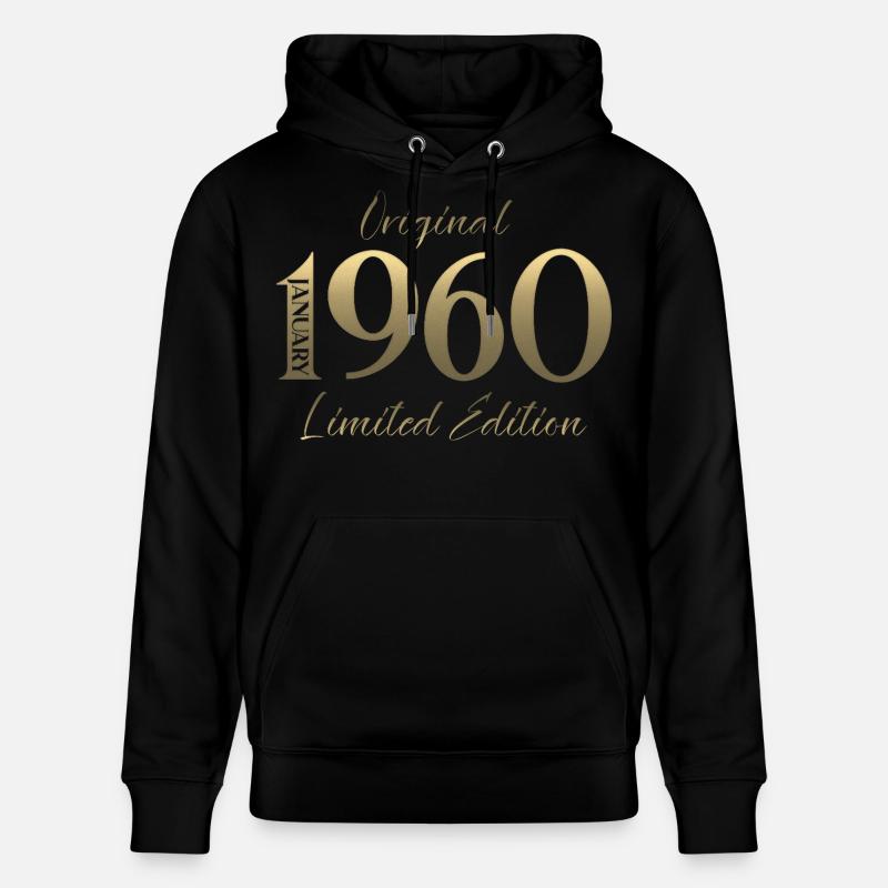 66e anniversaire Original janvier 1960 - Sweat à capuche bio CRUISER Stanley/Stella Unisexe - noir