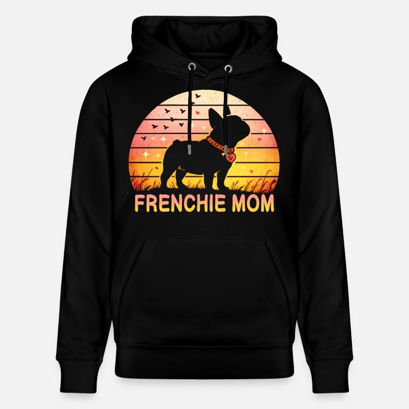 Frenchie Mom - Sweat à capuche bio CRUISER Stanley/Stella Unisexe - noir