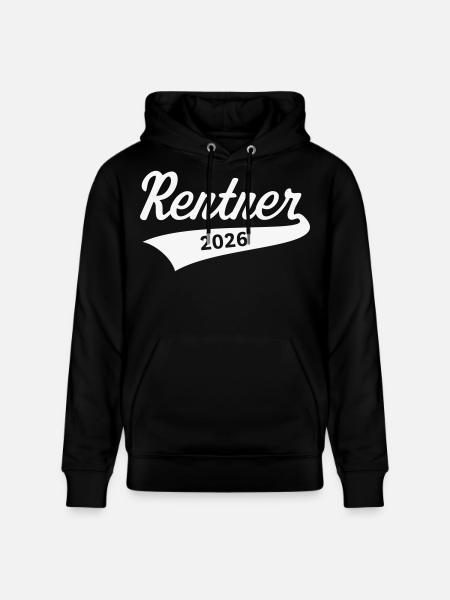 Retirees 2026 (Pension/Retirement/White) - Stanley/Stella CRUISER Unisex Organic Hoodie - black