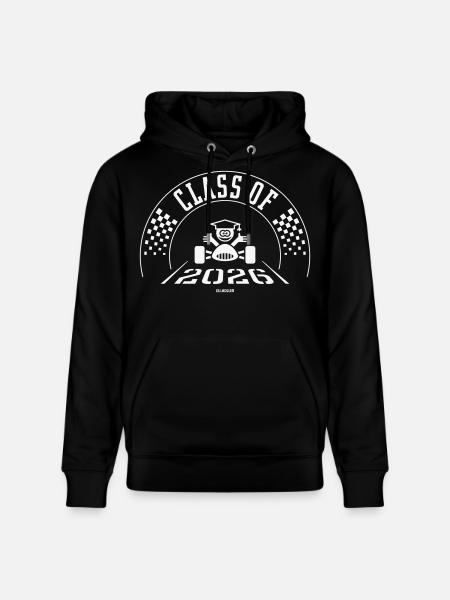 Class Of 2026 (Abschlussklasse Zieleinfahrt White) - Stanley/Stella Unisex Bio-Hoodie CRUISER - Schwarz
