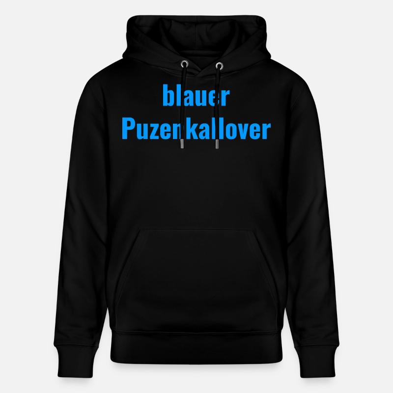 blauer Puzenkallover - Stanley/Stella Unisex Bio-Hoodie CRUISER  - Schwarz