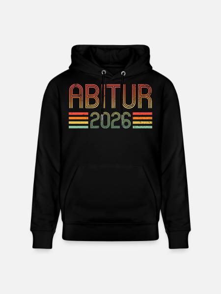 Abi 2026 - Abitur - Gift - Stanley/Stella CRUISER Unisex Organic Hoodie - black