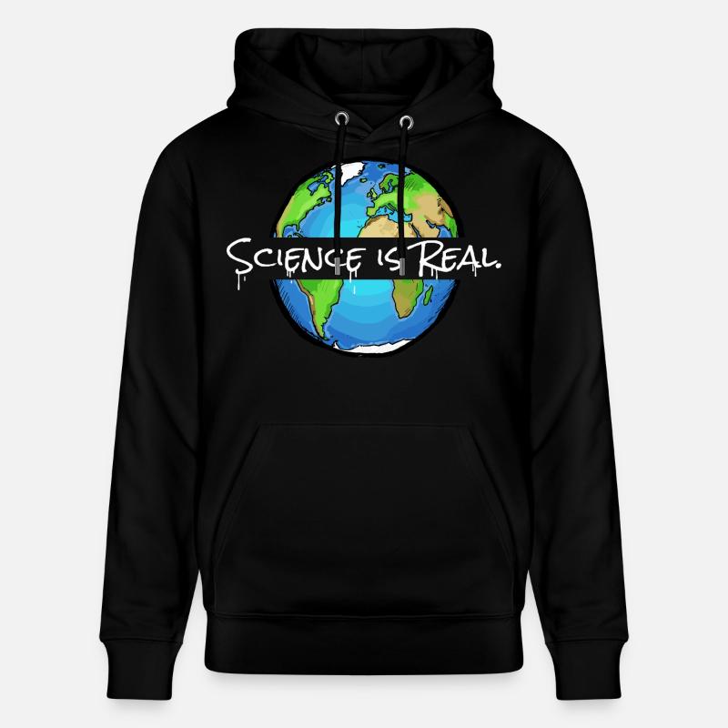 La science est réelle | Globe - Sweat à capuche bio CRUISER Stanley/Stella Unisexe - noir
