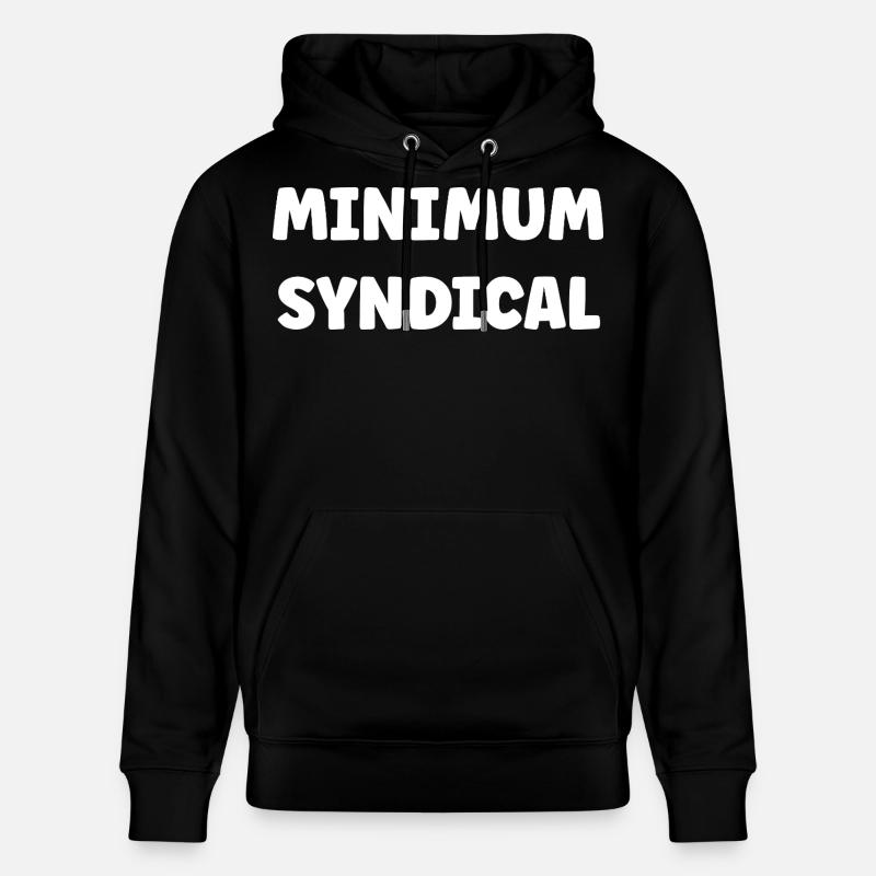 Gewerkschaftsminimum - Stanley/Stella Unisex Bio-Hoodie CRUISER  - Schwarz