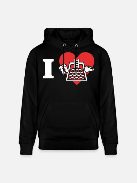 Lifeguards Love Lifeguard Swimmers - Stanley/Stella CRUISER Unisex Organic Hoodie - black