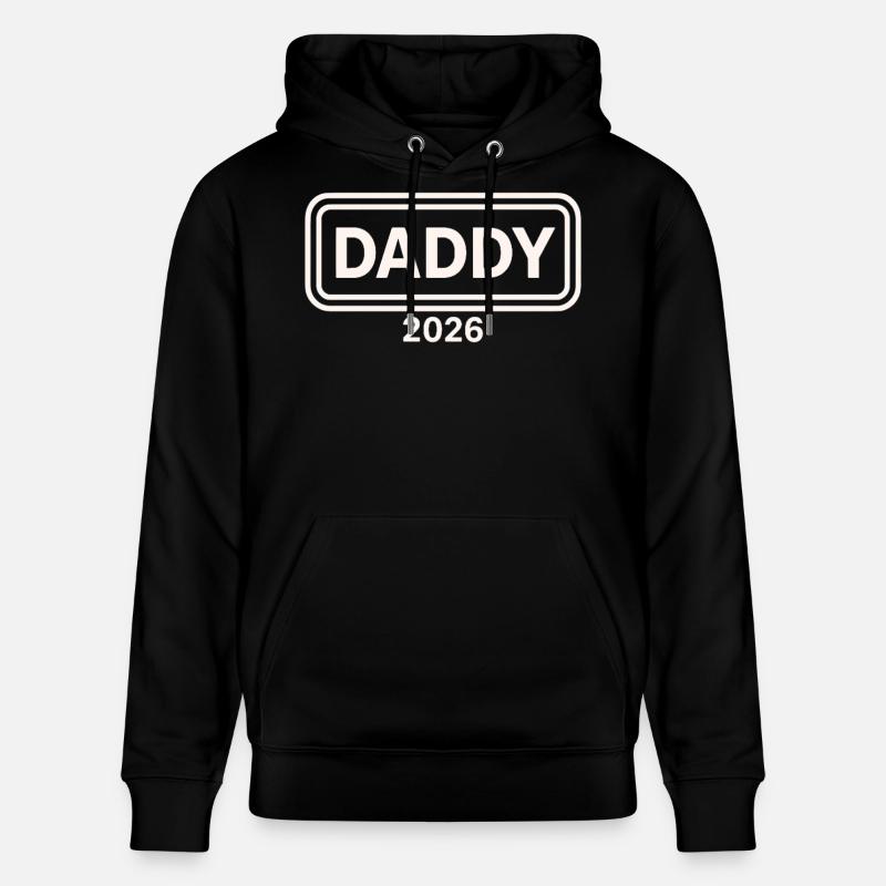 DADDY 2026 Stolzer werdender Vater - Stanley/Stella Unisex Bio-Hoodie CRUISER - Schwarz