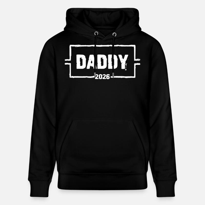 DADDY 2026 Stolzer werdender Vater - Stanley/Stella Unisex Bio-Hoodie CRUISER - Schwarz