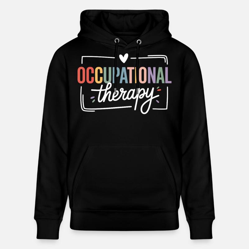 Farbige Berufstherapie Typografie - Stanley/Stella Unisex Bio-Hoodie CRUISER  - Schwarz