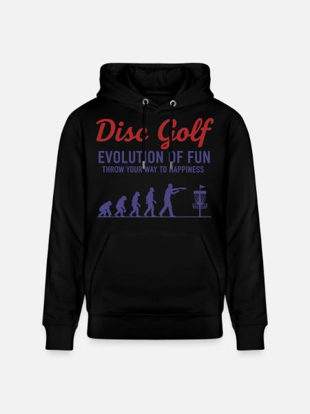 Disc Golf : Évolution du plaisir : lancez-vous - Sweat à capuche bio CRUISER Stanley/Stella Unisexe - noir