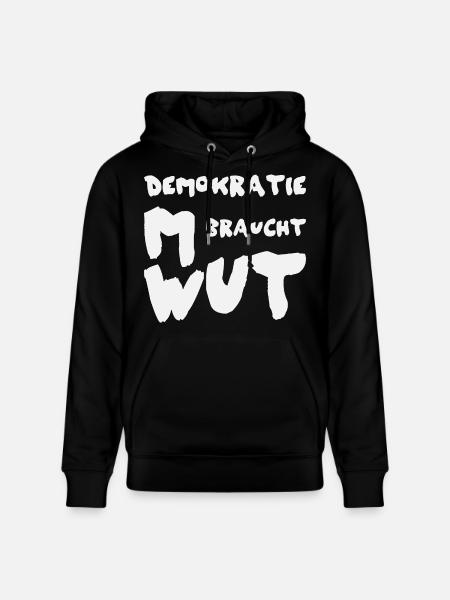 Democratic Rage Shirt - Stanley/Stella CRUISER Unisex Organic Hoodie - black