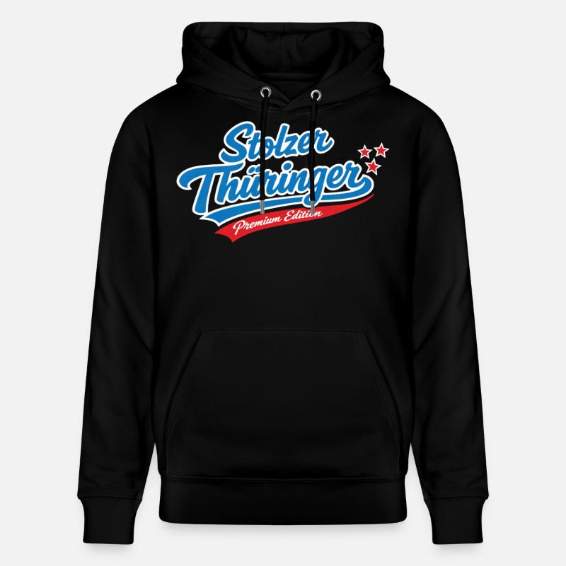 Stolzer Thüringer Premium Edition - Stanley/Stella Unisex Bio-Hoodie CRUISER  - Schwarz