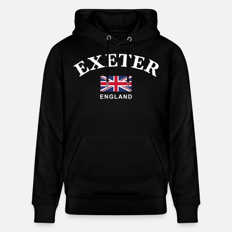 Exeter, Angleterre - Sweat à capuche bio CRUISER Stanley/Stella Unisexe - noir