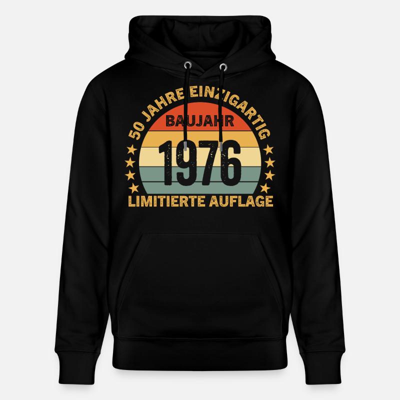 50 ANS D’ÉDITION LIMITÉE UNIQUE - Sweat à capuche bio CRUISER Stanley/Stella Unisexe - noir
