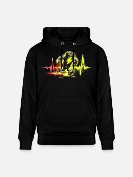Energy Drink Koffein Taurin - Stanley/Stella Unisex Bio-Hoodie CRUISER  - Schwarz