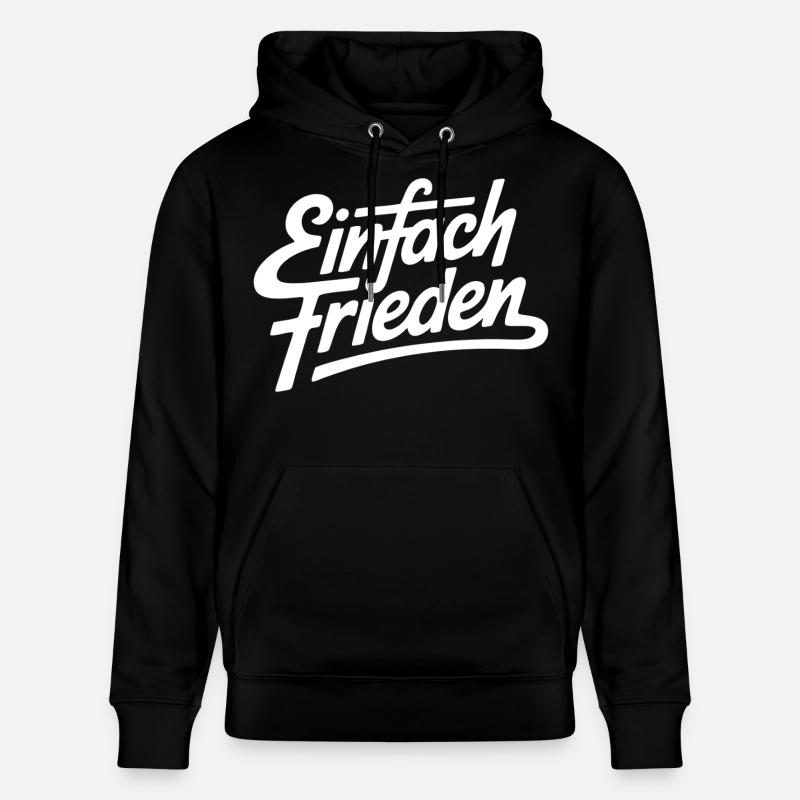 Simplement la paix - Sweat à capuche bio CRUISER Stanley/Stella Unisexe - noir