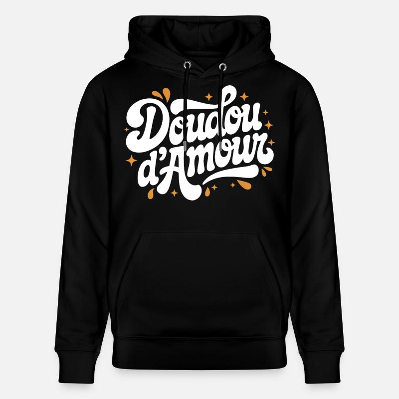 Doudou d’Amour - Sweat à capuche bio CRUISER Stanley/Stella Unisexe - noir