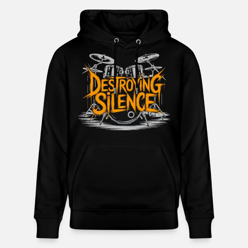 Schlagzeuger Drumset Design - Stanley/Stella Unisex Bio-Hoodie CRUISER - Schwarz