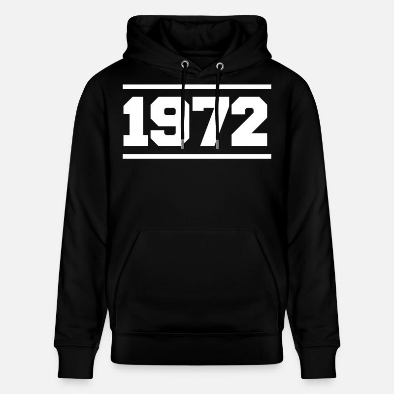 1972 Cadeau rétro 1972 - Sweat à capuche bio CRUISER Stanley/Stella Unisexe - noir
