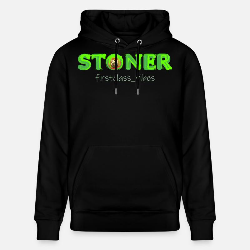 Stoner firstclass_vibes - Sweat à capuche bio CRUISER Stanley/Stella Unisexe - noir