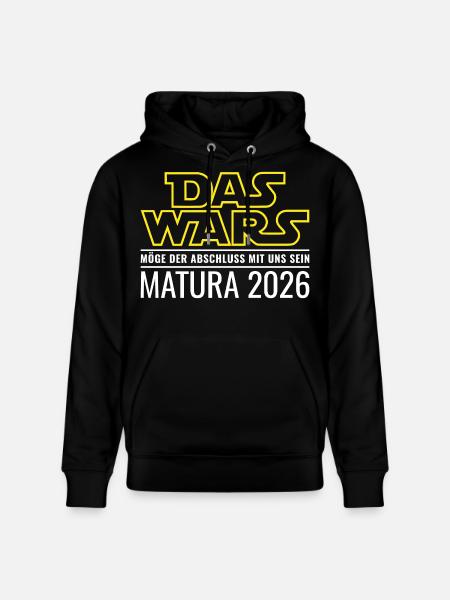 Matura 2026 Das wars - Stanley/Stella Unisex Bio-Hoodie CRUISER - Schwarz