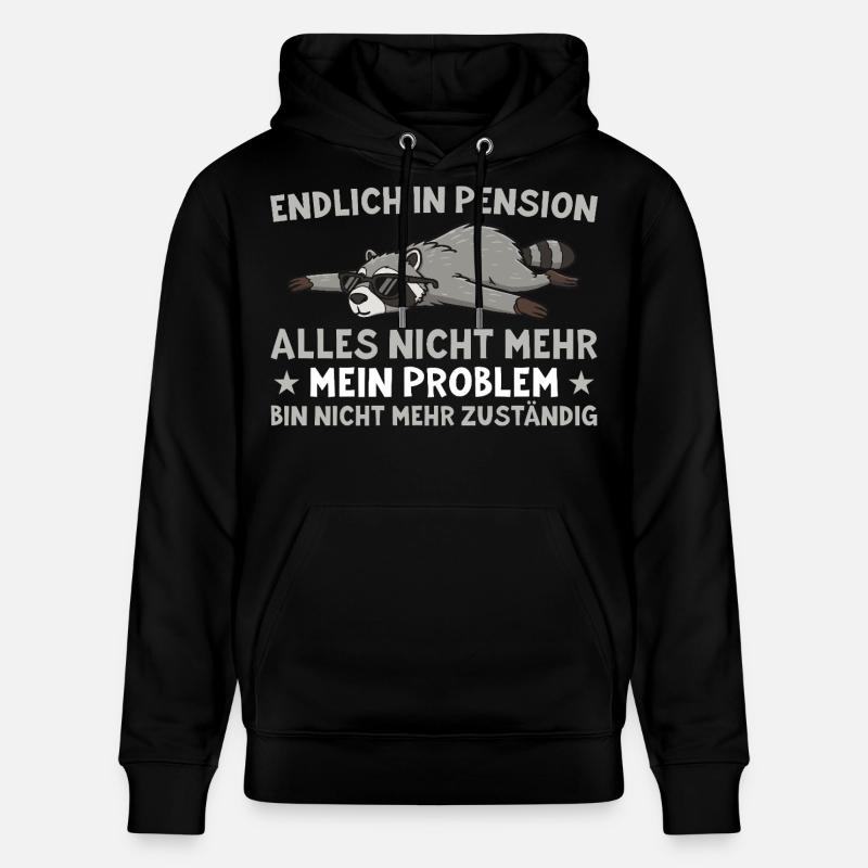 Pension Waschbär Non responsable - Sweat à capuche bio CRUISER Stanley/Stella Unisexe - noir