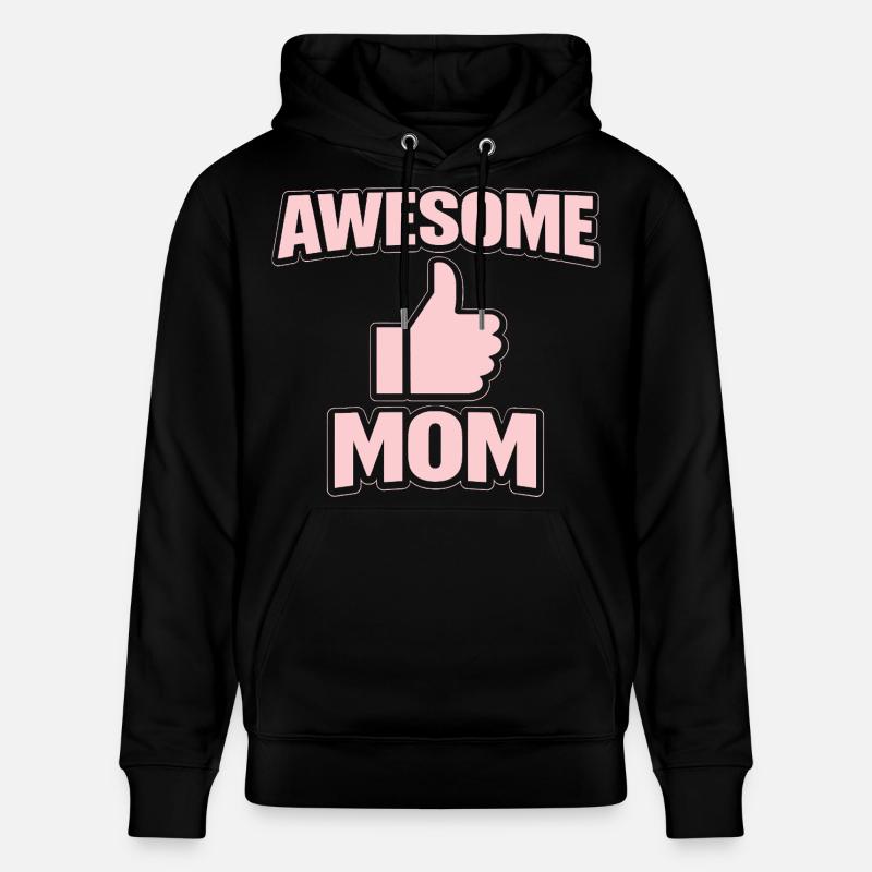 MAMAN GÉNIALE – Déclaration Rose Cool - Sweat à capuche bio CRUISER Stanley/Stella Unisexe - noir