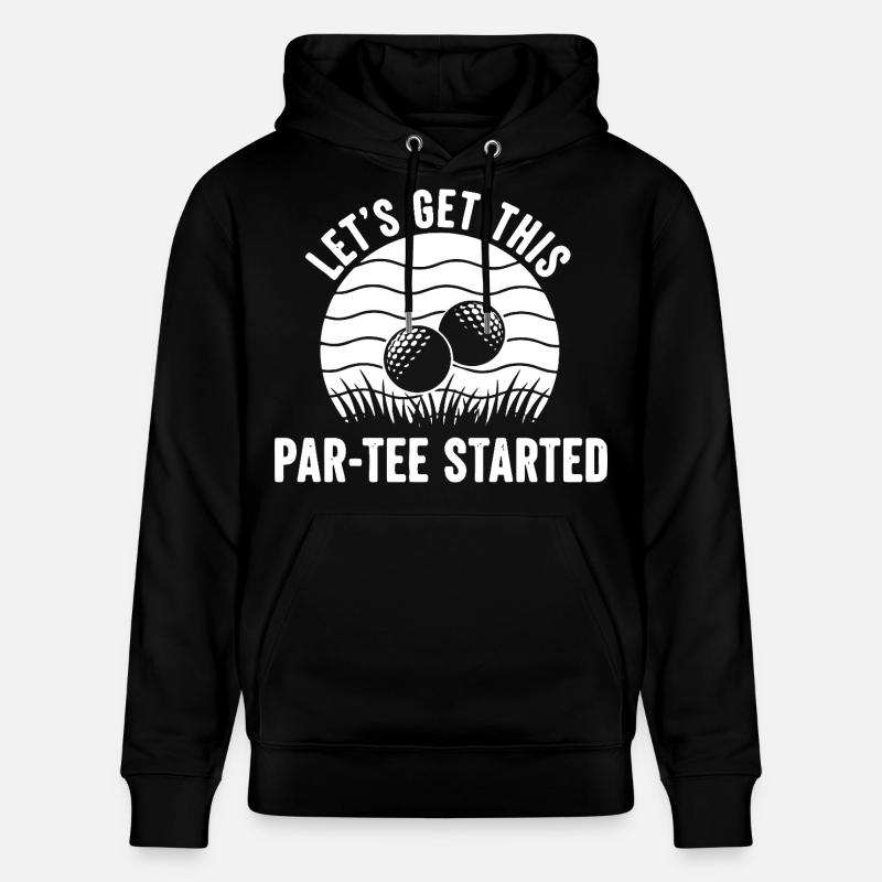 Dicton du golf par tee - Sweat à capuche bio CRUISER Stanley/Stella Unisexe - noir