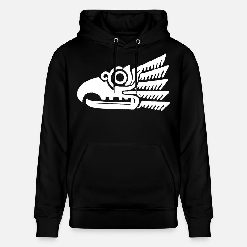 Weißer Stammesvogelkopf - Stanley/Stella Unisex Bio-Hoodie CRUISER  - Schwarz