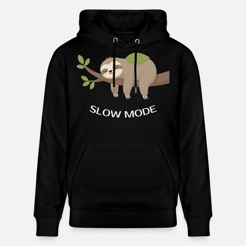 Langsam-Modus-Fault auf Ast - Stanley/Stella Unisex Bio-Hoodie CRUISER - Schwarz