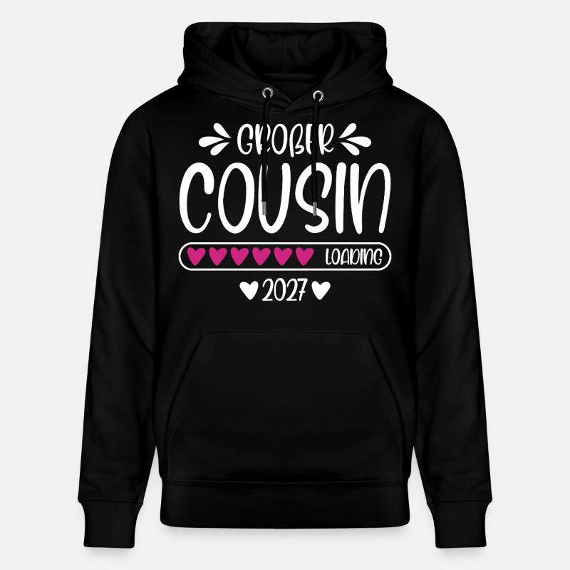 Großer Cousin 2027 loading - Stanley/Stella Unisex Bio-Hoodie CRUISER - Schwarz