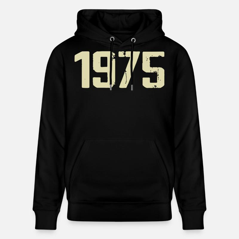 Jubilé 1975 - Sweat à capuche bio CRUISER Stanley/Stella Unisexe - noir
