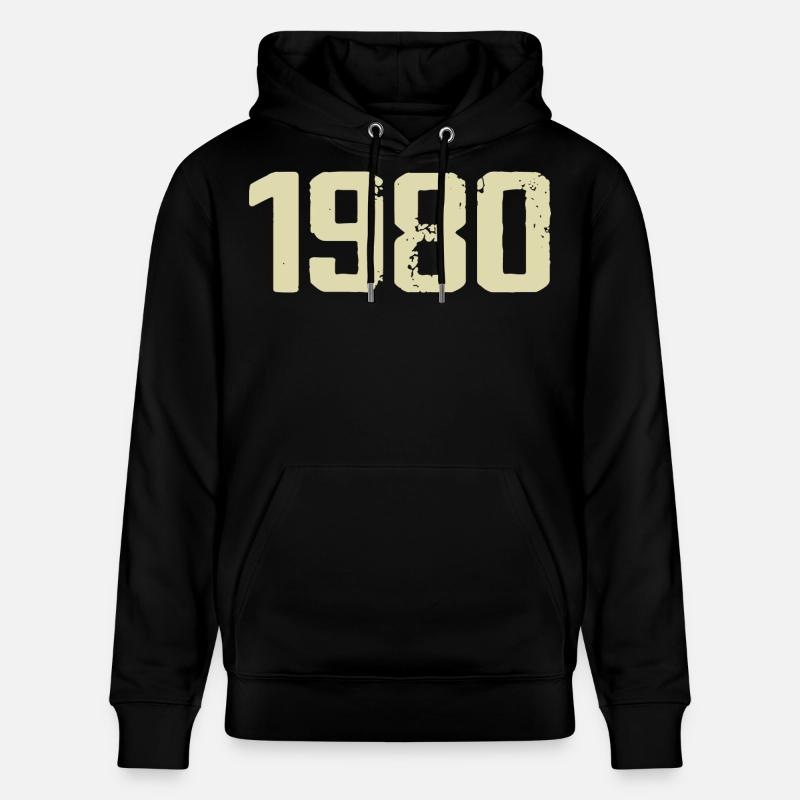 Jubilé 1980 - Sweat à capuche bio CRUISER Stanley/Stella Unisexe - noir