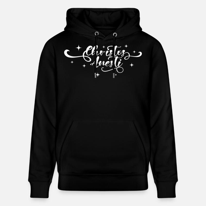 Christos Anesti Pascha orthodoxe - Sweat à capuche bio CRUISER Stanley/Stella Unisexe - noir