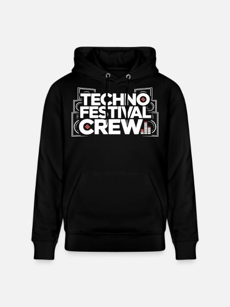 Techno Festival Crew – Techo Party Outfit - Stanley/Stella CRUISER Unisex Organic Hoodie - black