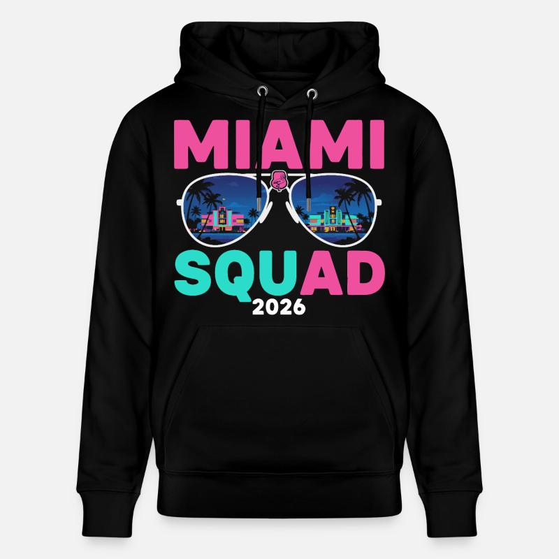 Miami Squad 2026 - Sweat à capuche bio CRUISER Stanley/Stella Unisexe - noir