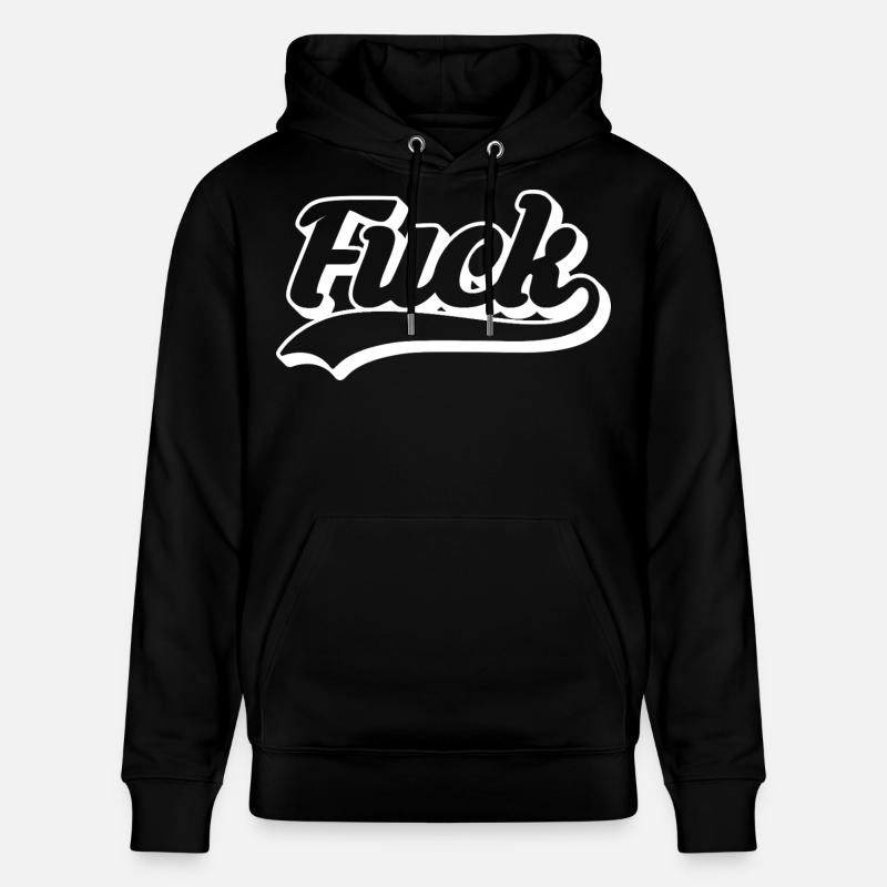 Merde au Rétro Script - Sweat à capuche bio CRUISER Stanley/Stella Unisexe - noir