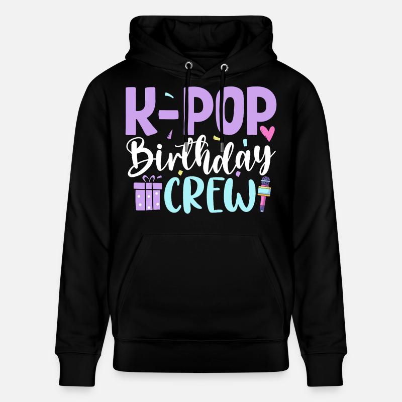 Équipe d’anniversaire K Pop - Sweat à capuche bio CRUISER Stanley/Stella Unisexe - noir