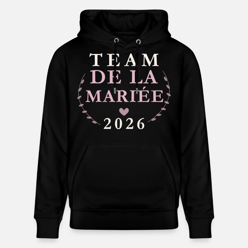 Équipe Mariée 2026 - Sweat à capuche bio CRUISER Stanley/Stella Unisexe - noir