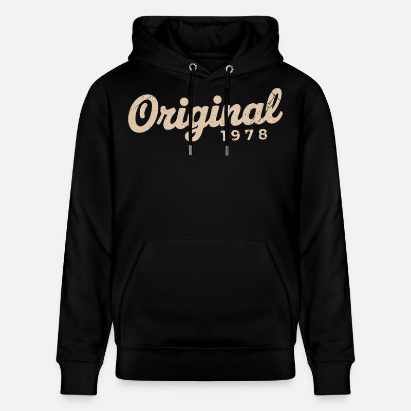 Cadeau d’anniversaire 1978 | Nées en 1978 - Sweat à capuche bio CRUISER Stanley/Stella Unisexe - noir
