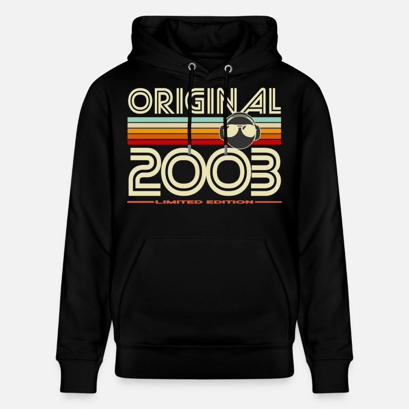 Original 2003 édition rétro - Sweat à capuche bio CRUISER Stanley/Stella Unisexe - noir