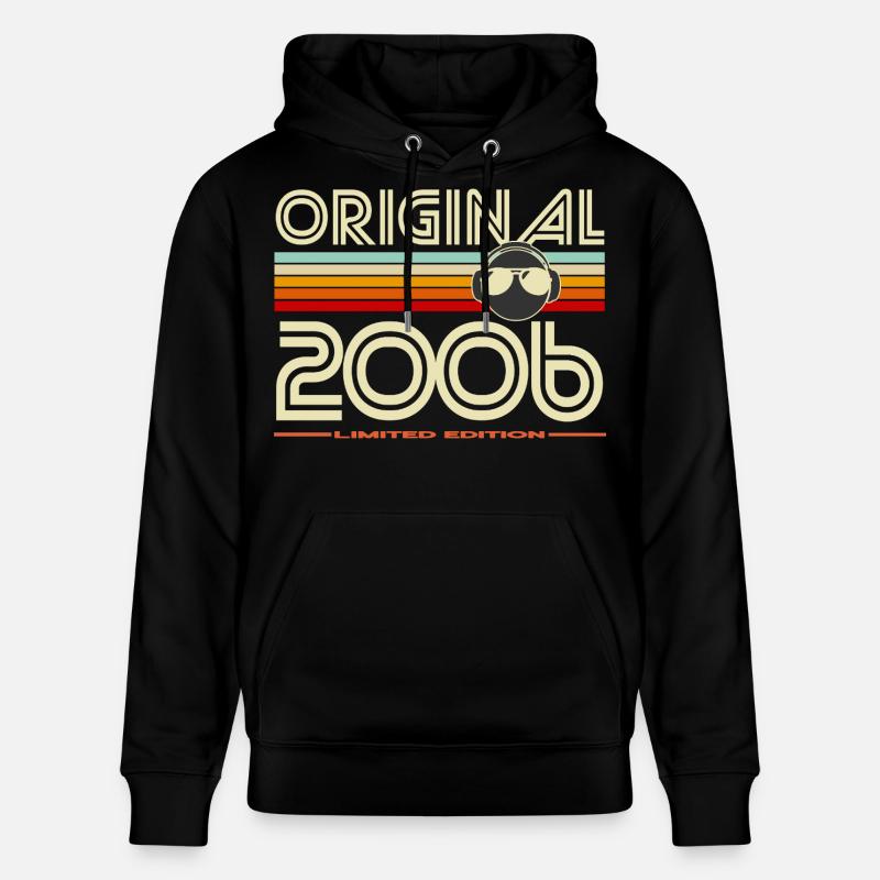 Rétro 2006 Édition Limitée - Sweat à capuche bio CRUISER Stanley/Stella Unisexe - noir