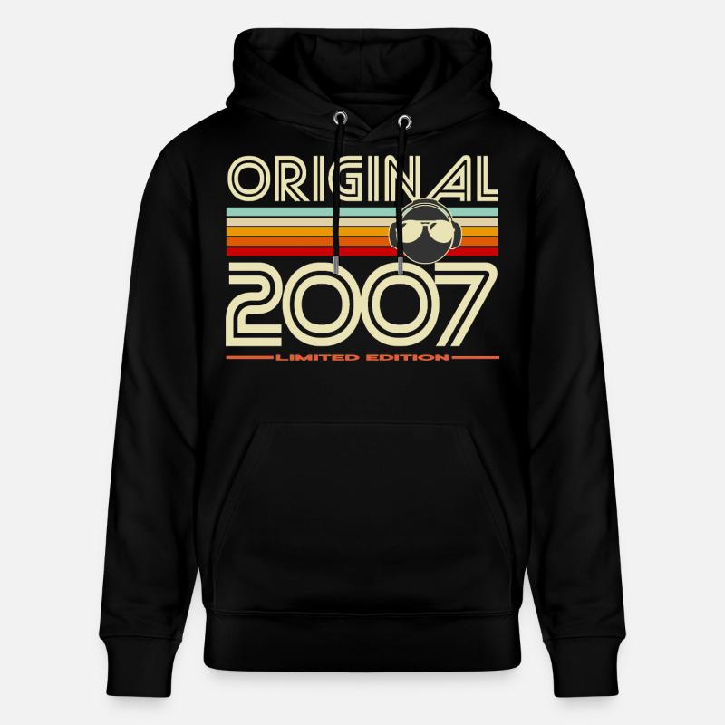 Original 2007 Édition Rétro - Sweat à capuche bio CRUISER Stanley/Stella Unisexe - noir