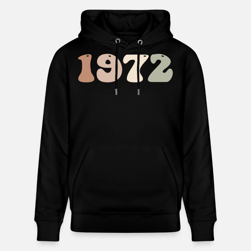 1972 - Sweat à capuche bio CRUISER Stanley/Stella Unisexe - noir